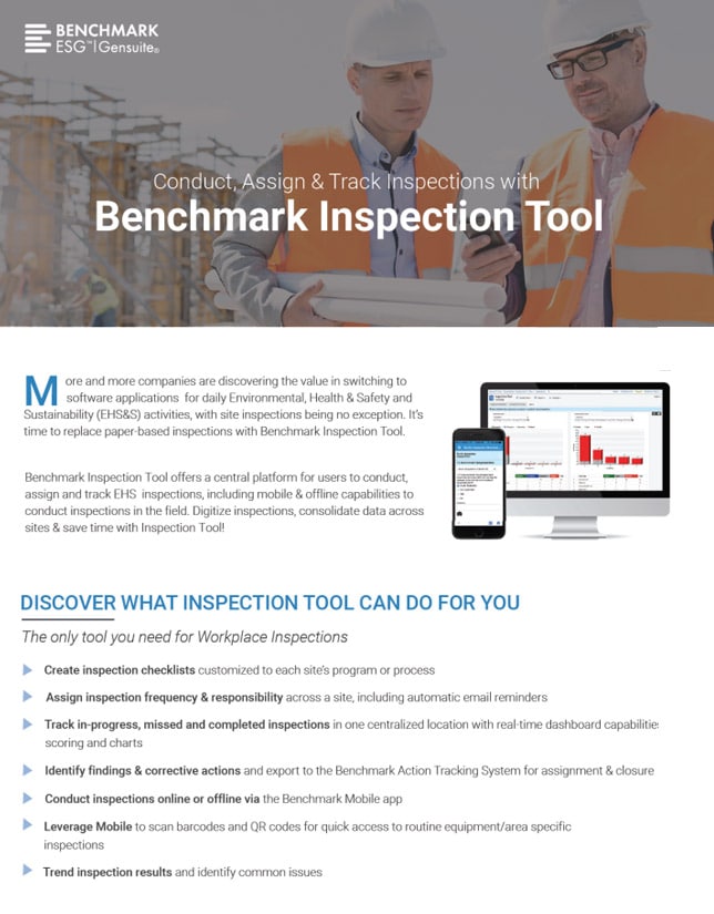 Benchmark Inspection Tool Product Brief