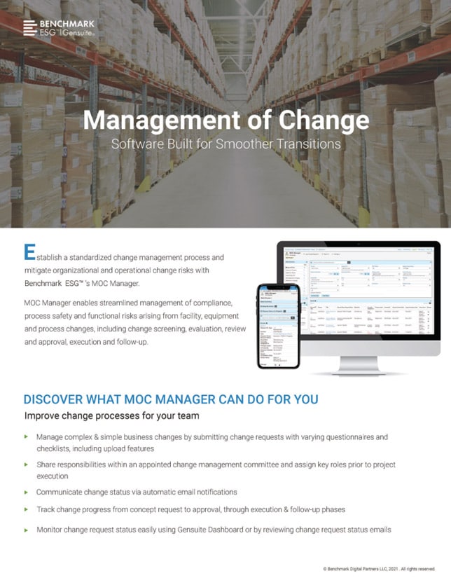 Management of Change Product Brief