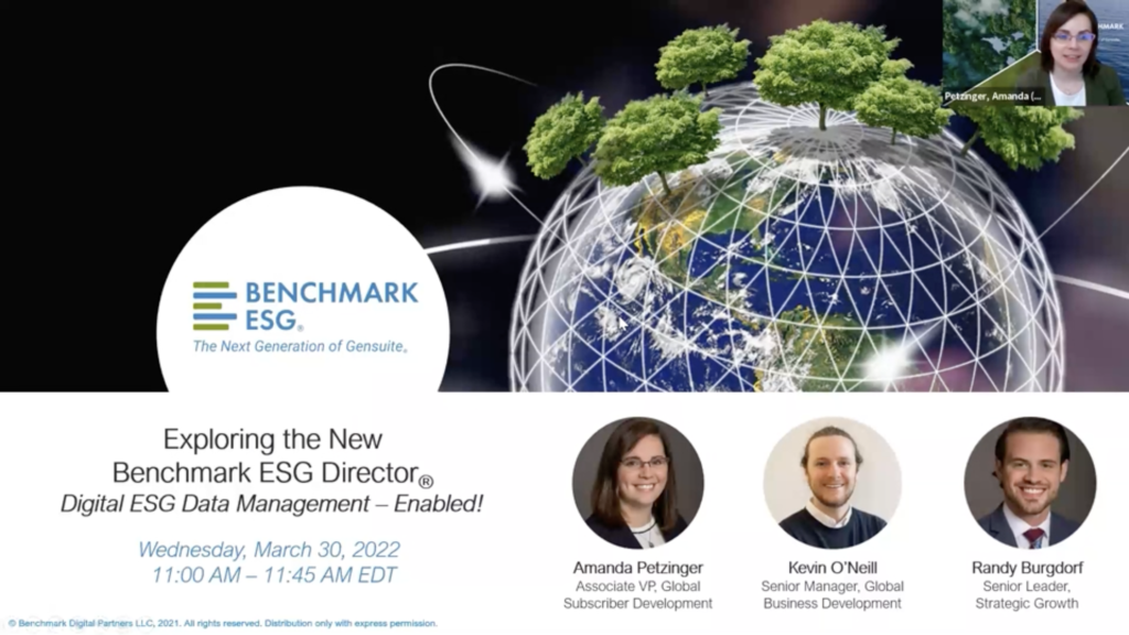 Exploring the new Benchmark ESG Director