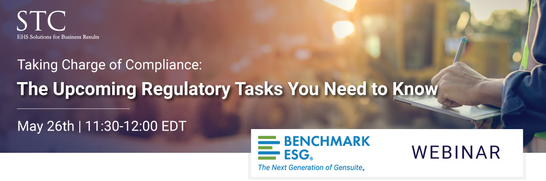 Webinar Banner for May Taking Charge of Compliance