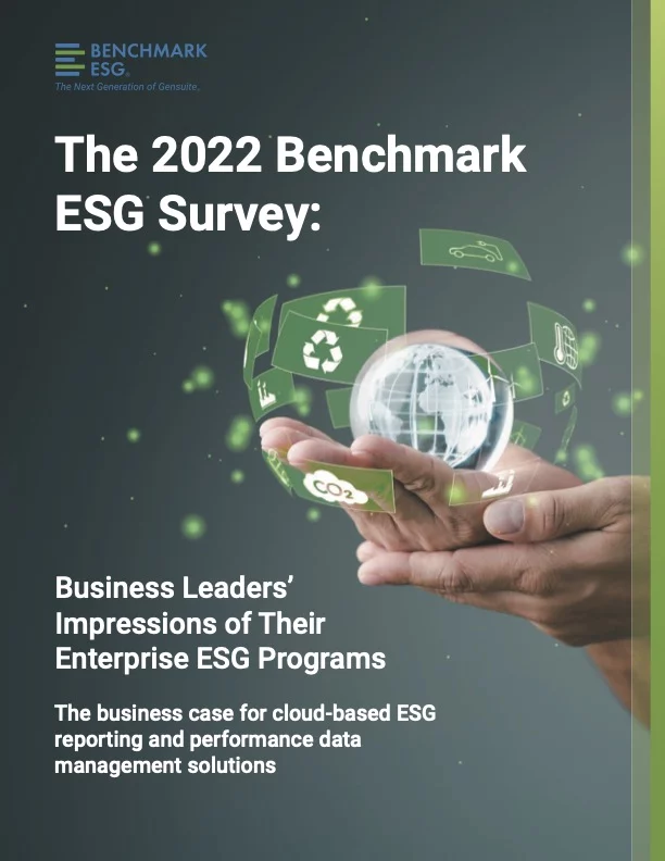 2022 ESG Survey Business Leaders Impressions of Their Enterprise ESG Programs